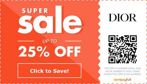 dior korting|dior coupon codes.